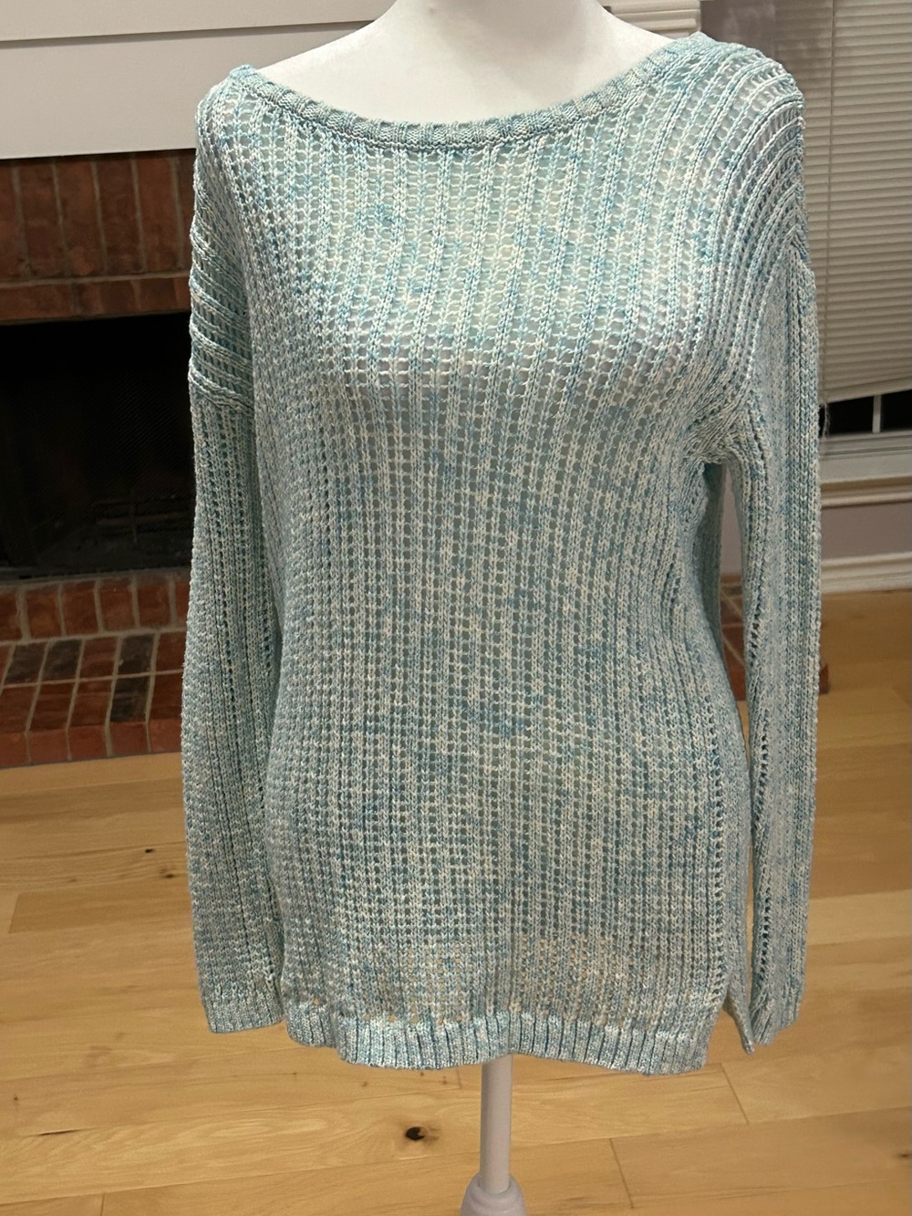 Talbots Open Weave Cotton Sweater